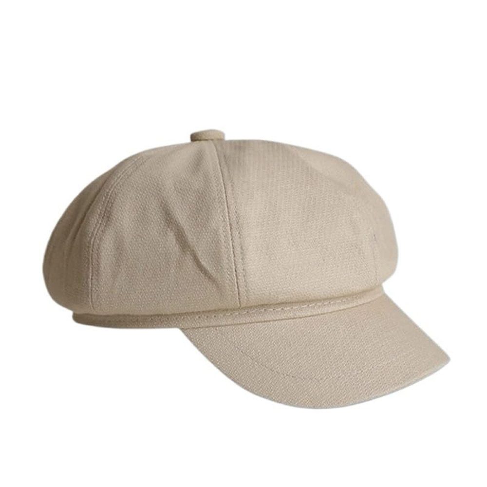 Zaewry Baskenmütze Damen Ballonmütze aus weichem Stoff, Schirmmütze, Vintage Style Bakerboy Schiebermütze, Newsboy Cap