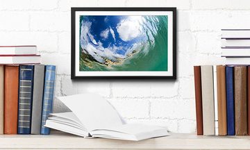 WandbilderXXL Bild mit Rahmen Underwater Sky, Wasser, Wandbild, in 4 Größen erhältlich