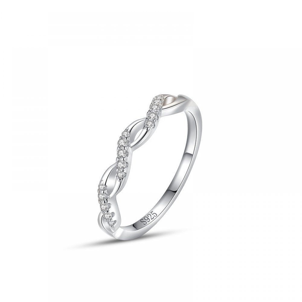 Ring Frauen ink Geschenkbox Invanter Fingerring 925 Ringe Sterling Verstellbare Silber (1-tlg),