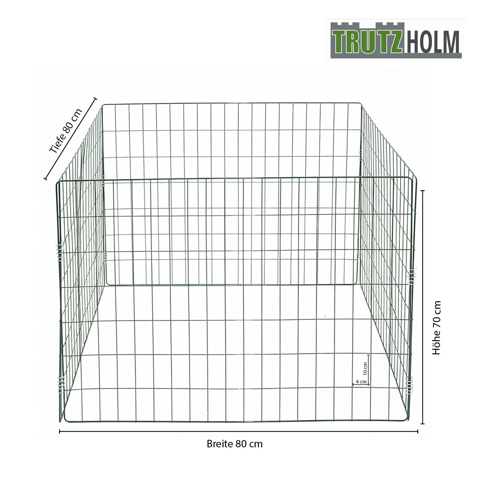 TRUTZHOLM Schnellkomposter werkzeugloser Aufbau 80 × 80 cm Stahldraht 10 × günstig online kaufen