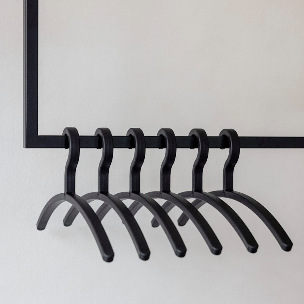 Metallbude Kleiderbügel FAY, (6-tlg), Garderobenhaken aus Kunststoff, platz günstig online kaufen