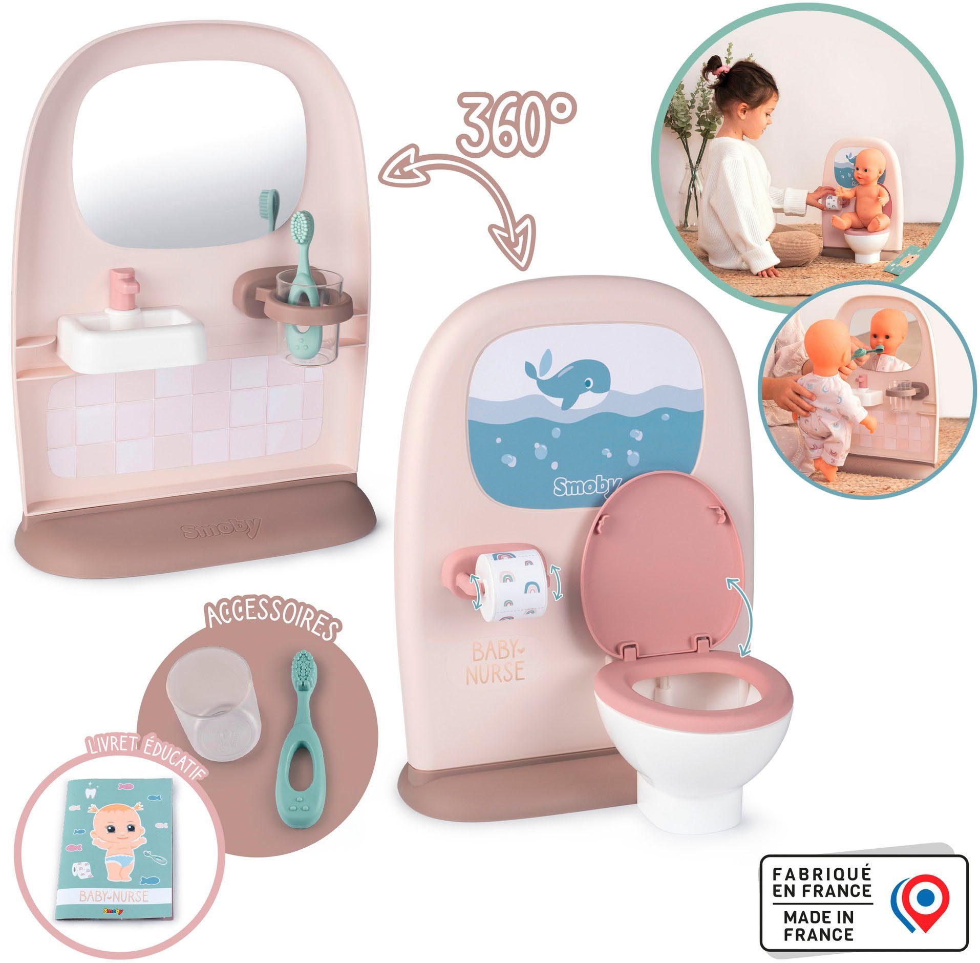 Smoby Puppen Pflegecenter Baby Nurse, Puppen-Badezimmer, günstig online kaufen