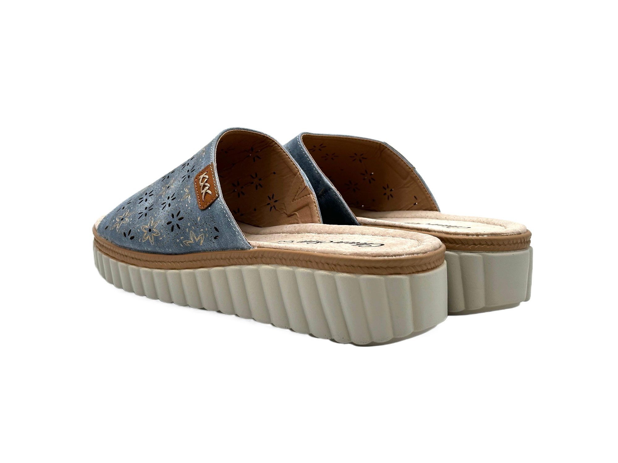 Nowaland Bequeme Damen-Pantoletten - luftdurchlässig & rutschfest Pantolette Blumenmuster, ergonomisch, Weich, rutschhemmend – Bild 4 von 5