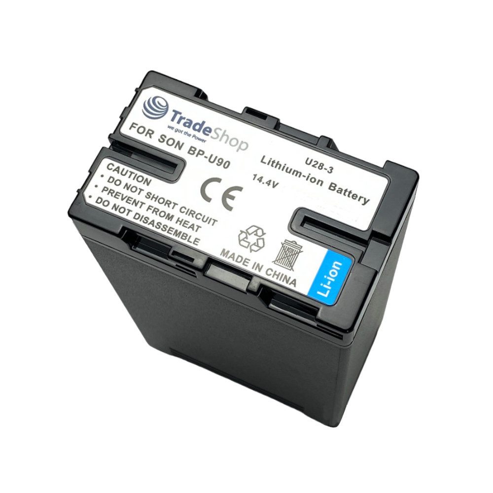 Trade-Shop Akku passend für Sony PMW-280 PHU-120K PMW-300 PXU-MS240 PXW-FS5 Kamera-Akku Li-Ion 7200 mAh (14,8 V)
