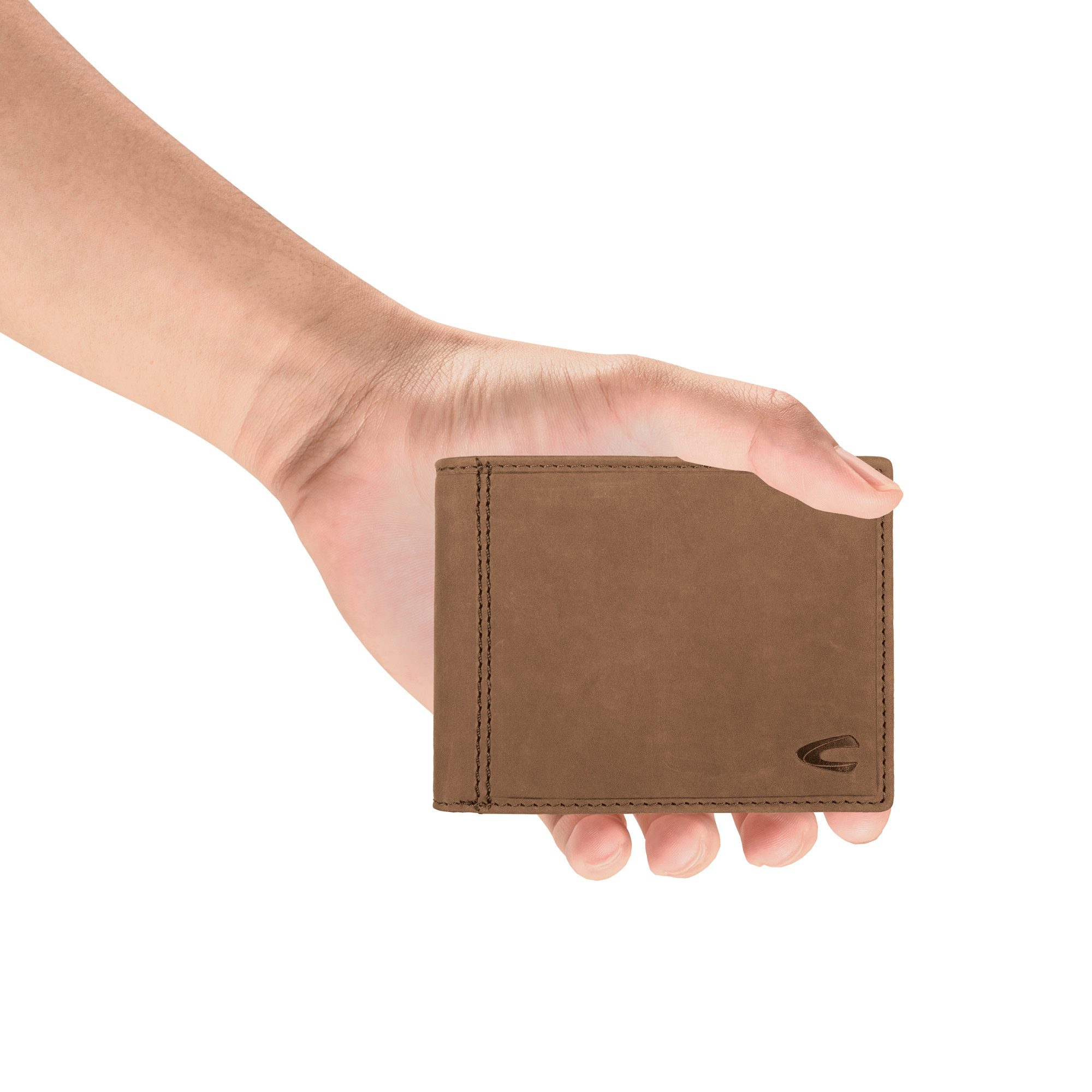 camel active Geldbörse Vietnam, aus robustem Hunter-Leder und doppelten Zie günstig online kaufen