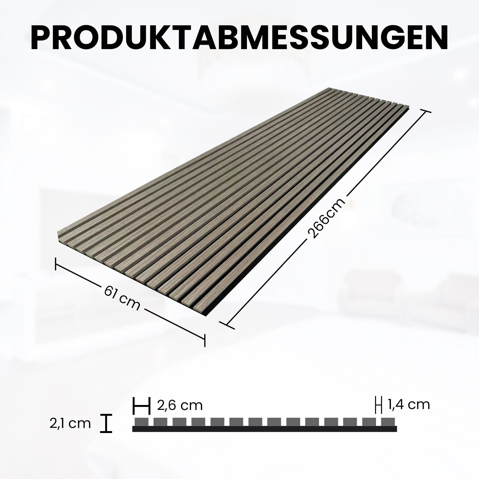 Endorphin Dekorpaneele 2 Stück Akustikpaneele 61x266x2,1cm günstig online kaufen