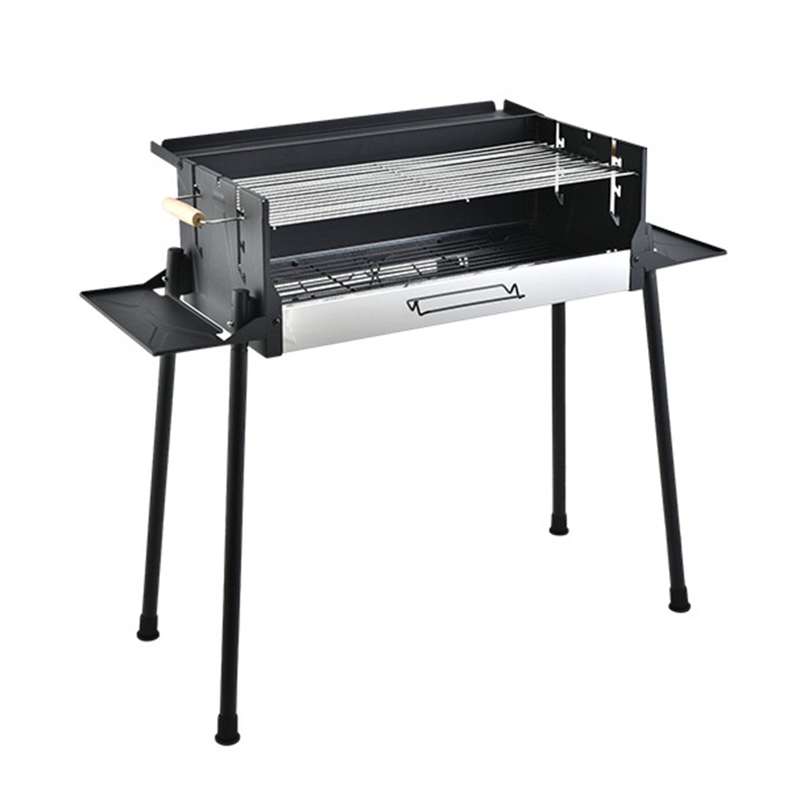 HAC24 Tragbarer BBQ Klappgrill Camping Grill Holzkohlegrill Holzkohle
