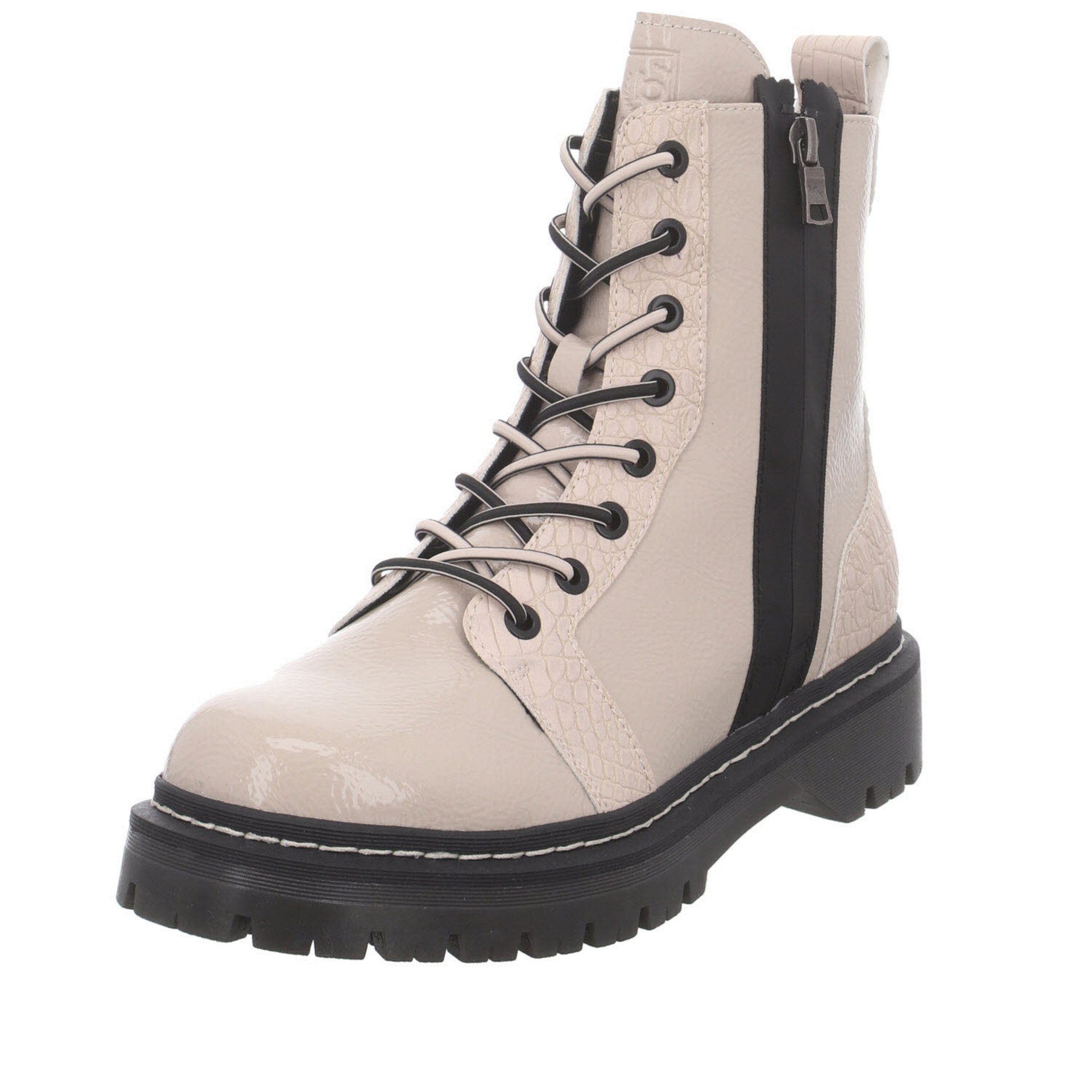 Big kombi-schwarz Synthetik Elegant beige Boots Stiefel Schuhe Freizeit Damen bugatti Stiefel