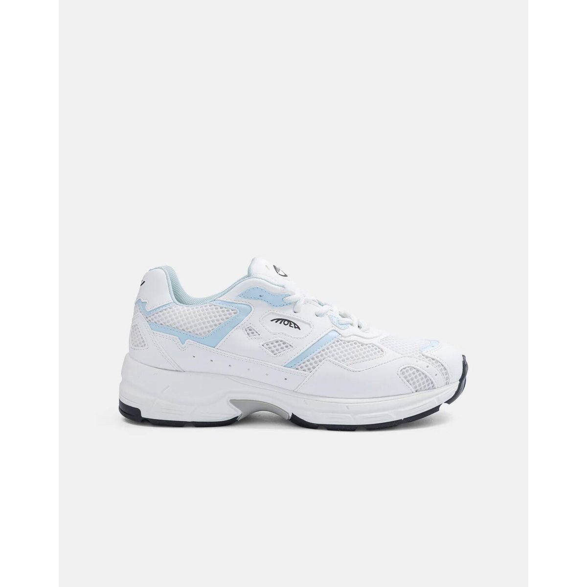 Moea Rush White & Ice-corn Outdoorschuh Retro-inspirierte Sneaker mit klobigem Design, ideal für Alltag und
