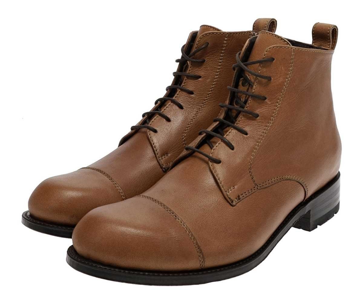Sendra Ботинки LIGHTING 10984 Braun Сапогиette Rahmengenähter Herren Schnürstiefel