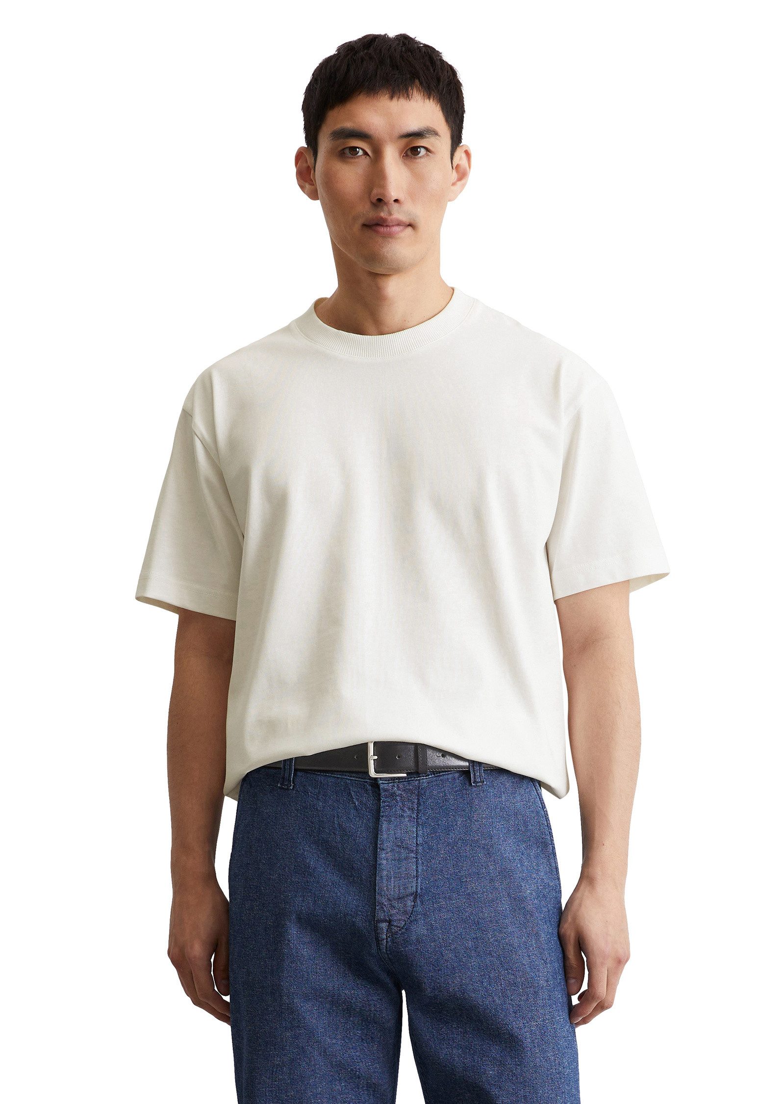 Marc O'Polo T-Shirt aus schwerem Bio-Baumwoll-Jersey
