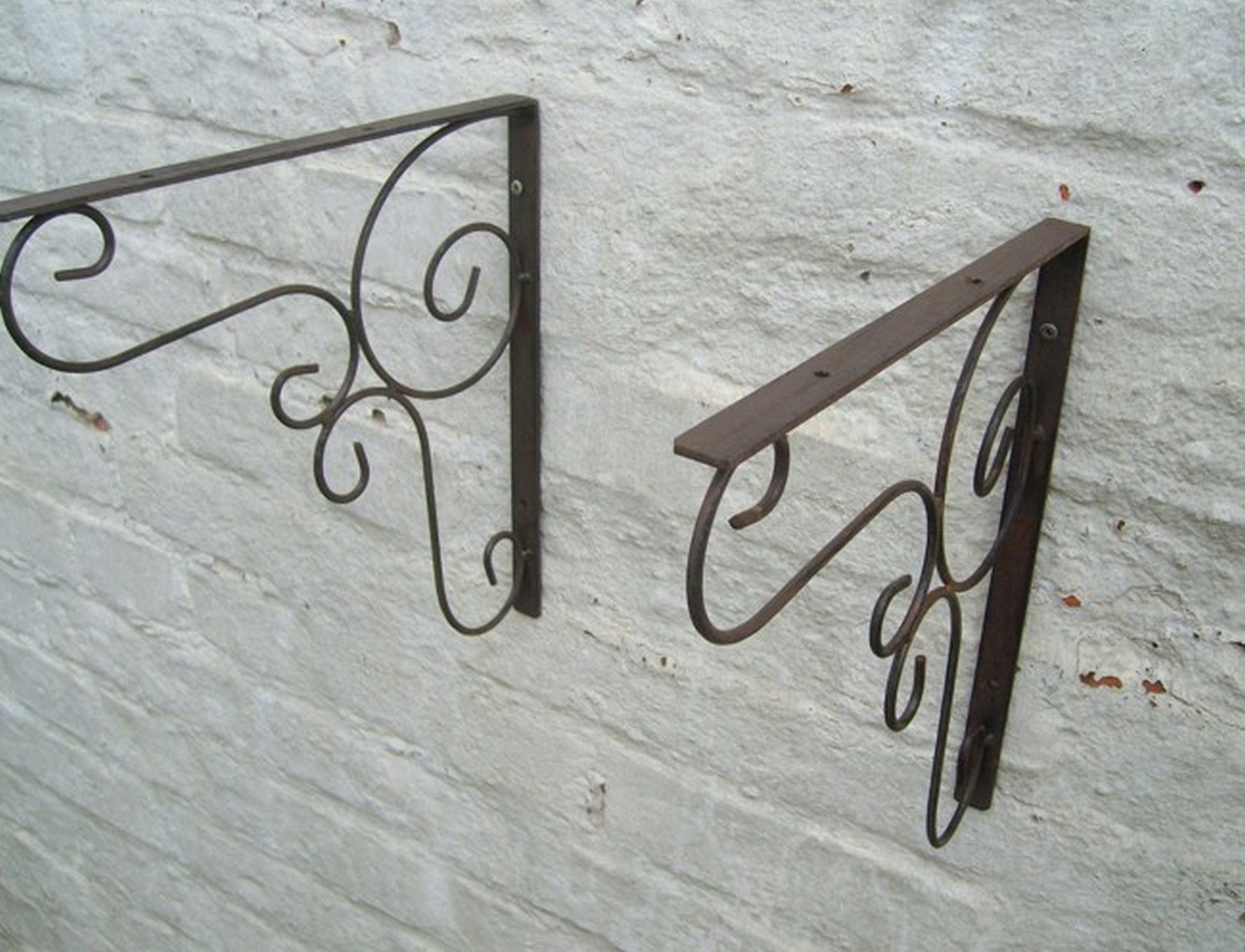 Deko-Impression Wandregalhalter Regalwinkel 2er Set Regalträger Wandkonsolen, Wandregal, Eisen, 2-tlg.