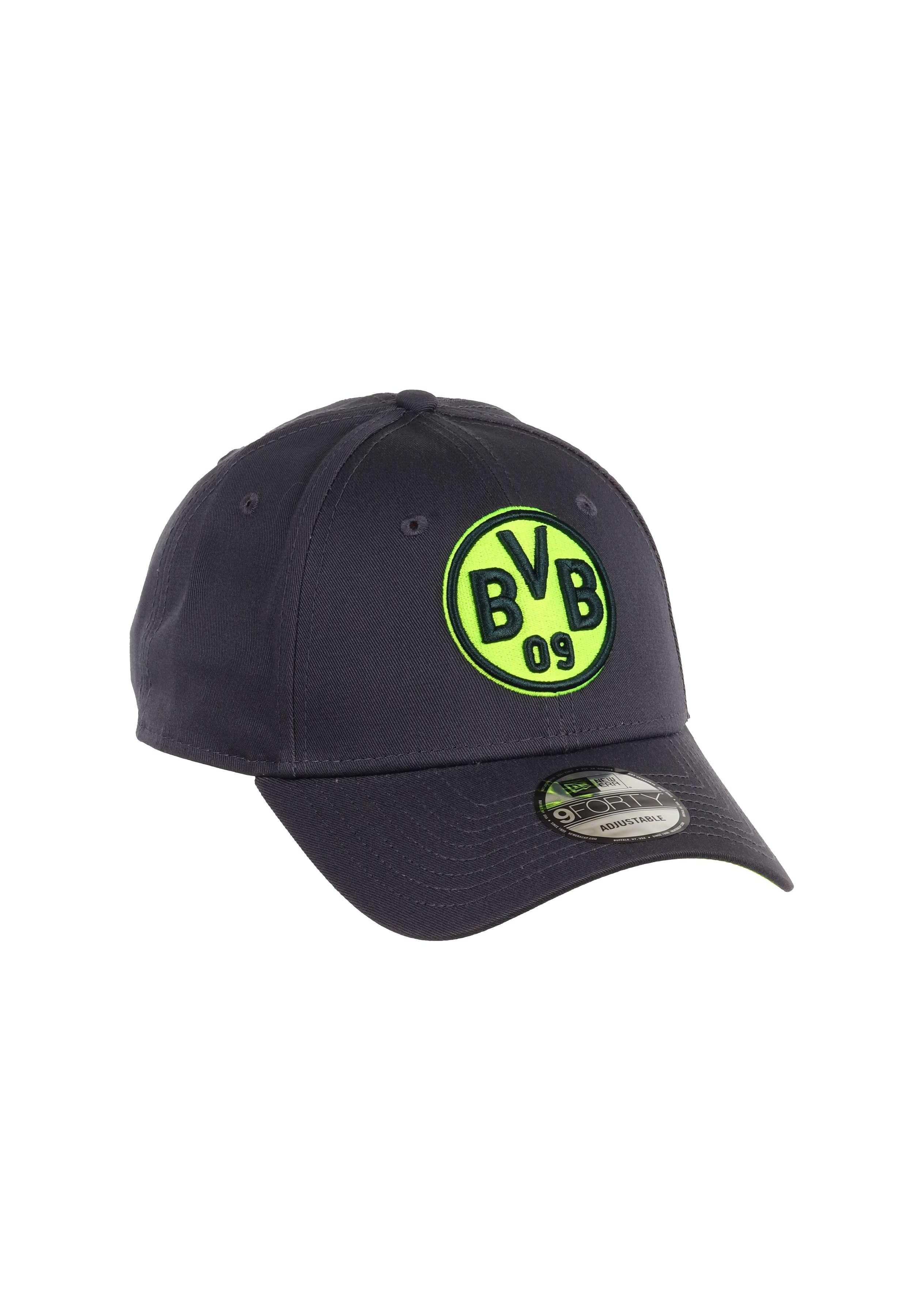 New Era Baseball Cap BVB 09 Borussia Dortmund New Era Neon 9Forty Cap Grau Neongelb (1-St)
