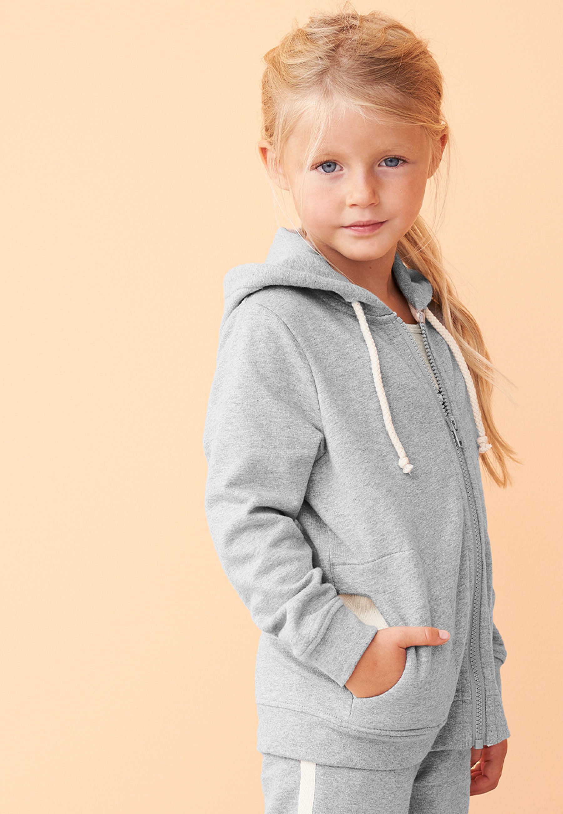 LIVING CRAFTS Kapuzensweatjacke GINGER GOTS zertifiziert