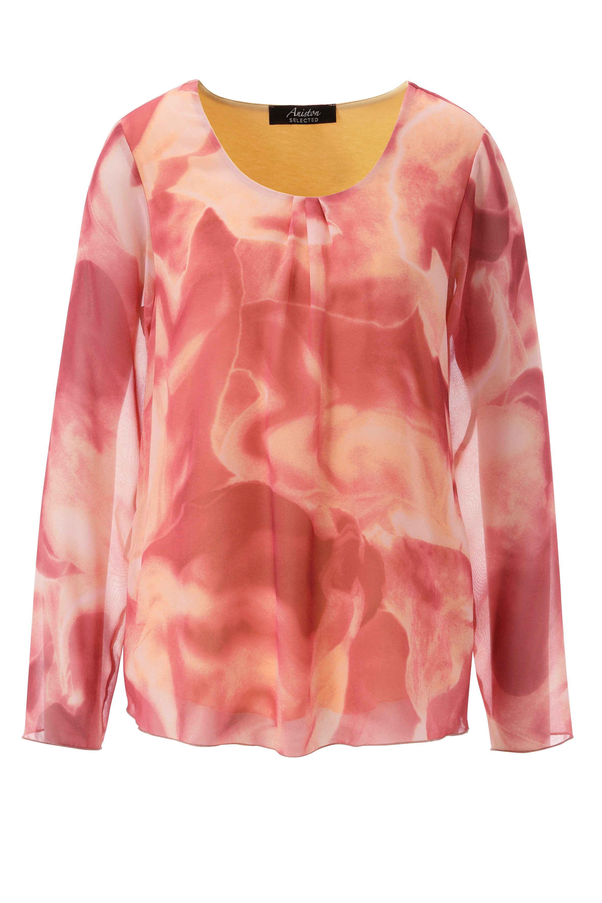 Aniston SELECTED Schlupfbluse mit blickdichtem Jerseyfutter