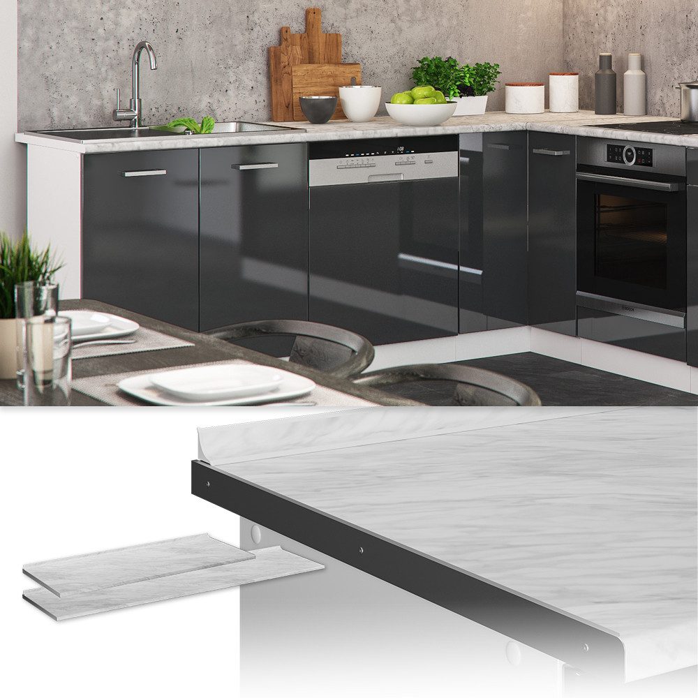 Vicco Unterschrank R-Line, Marmor Weiß, 160 günstig online kaufen