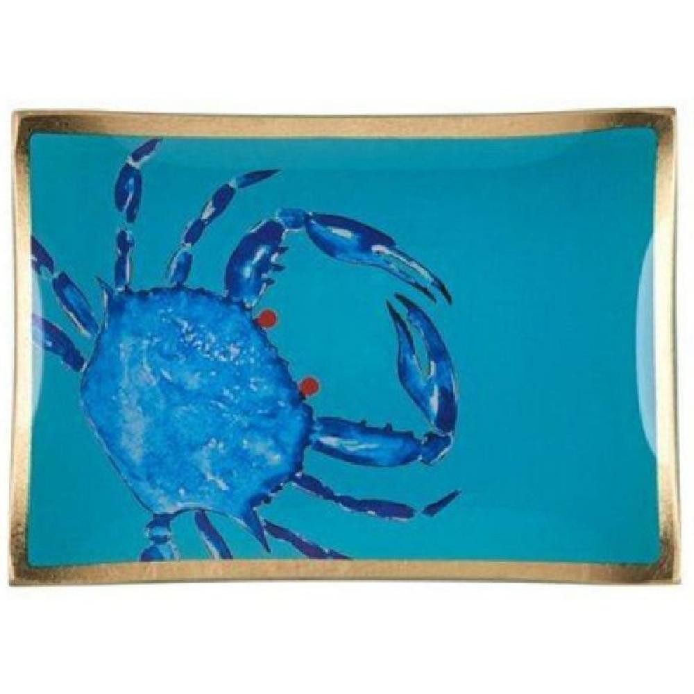 Giftcompany Schmuckkassette Glasteller Love Plates Krabbe (14,2cm)
