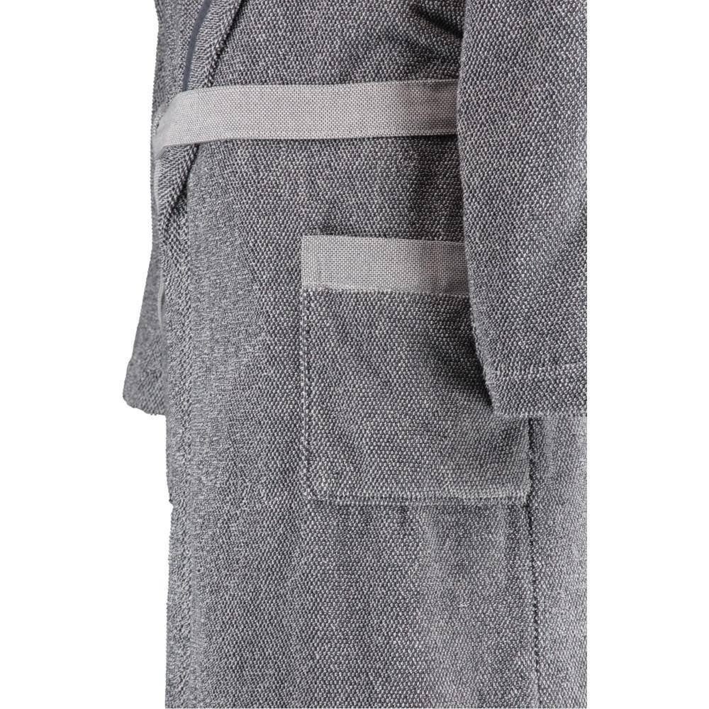 Marc O'Polo Home Unisex-Bademantel Melange von Marc O'Polo, 100% Baumwolle, Kapuze, Zwei Taschen, Bindegürtel