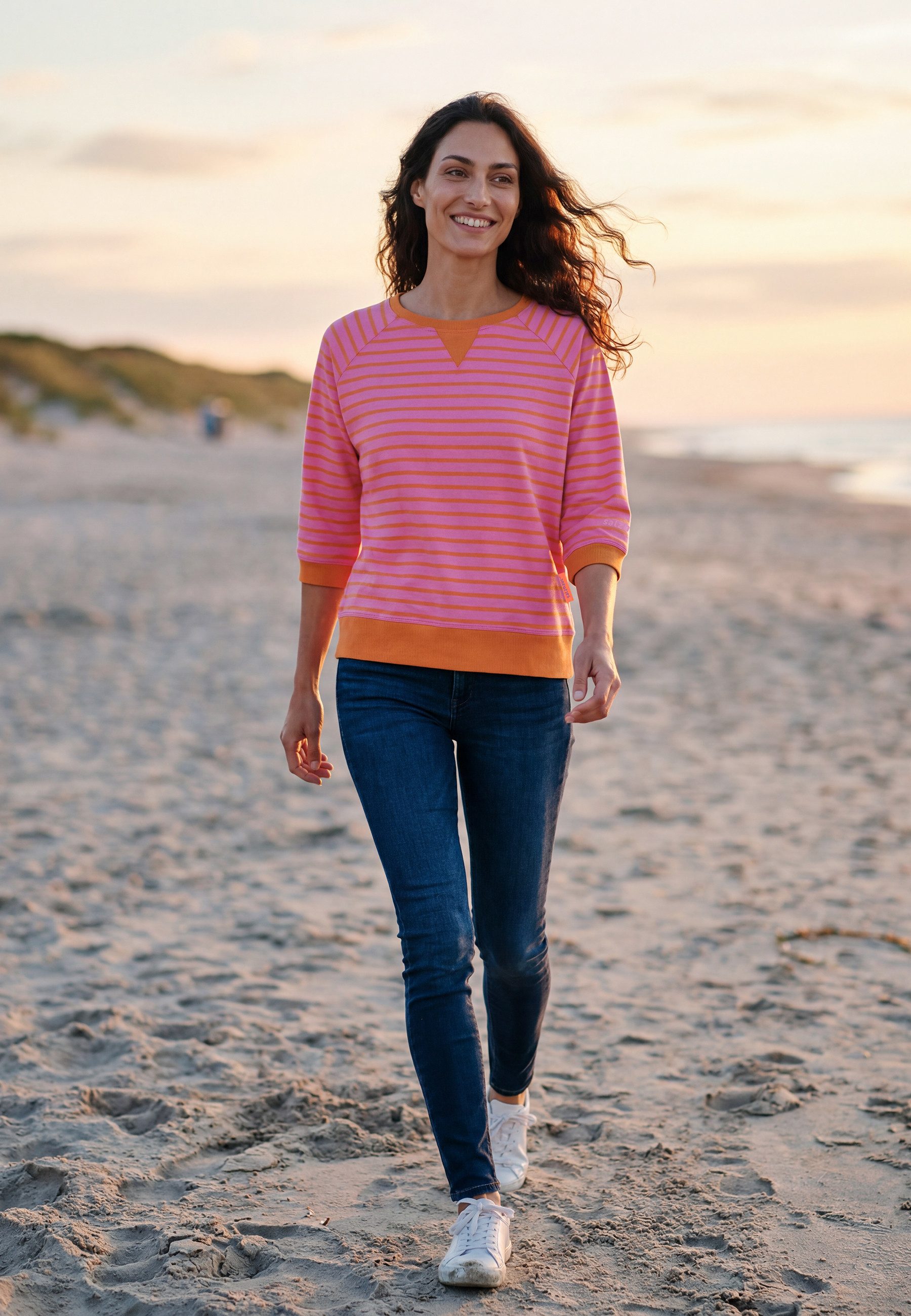 salzhaut Sweater BESONNERS Damen Oversized salzhaut Pullover – bequemer Fit und nordisch klares Design