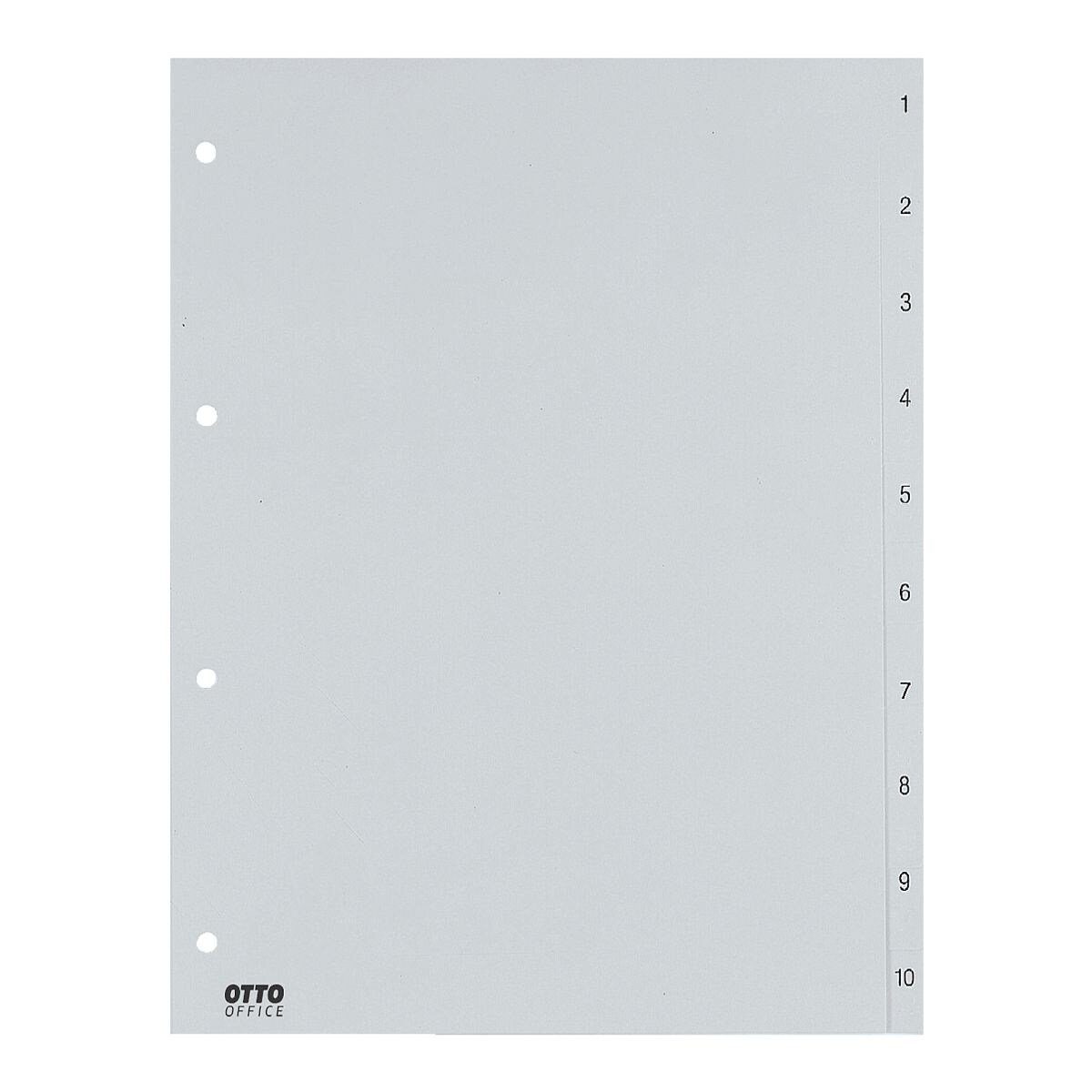 Otto Office Aktenordner, Register 1-10, DIN A4, 10-tlg., Kunststoff