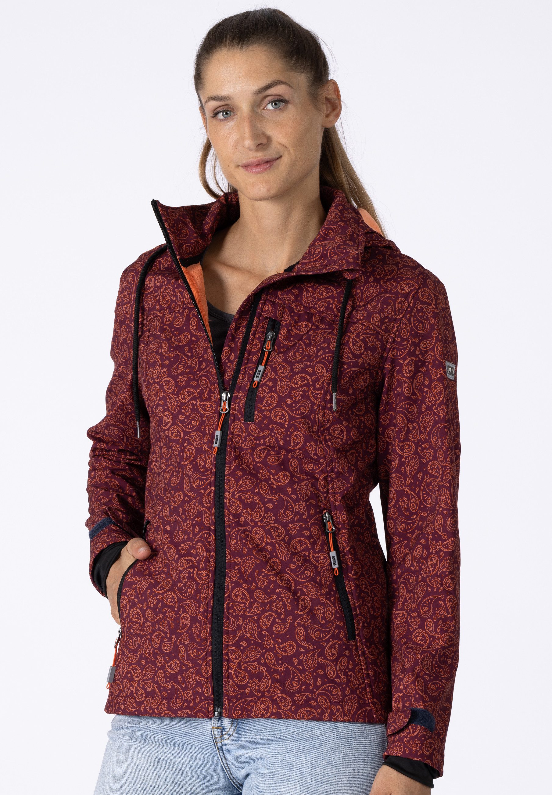 DEPROC Active Softshelljacke SUN PEAK II WOMEN mit abnehmbarer Kapuze