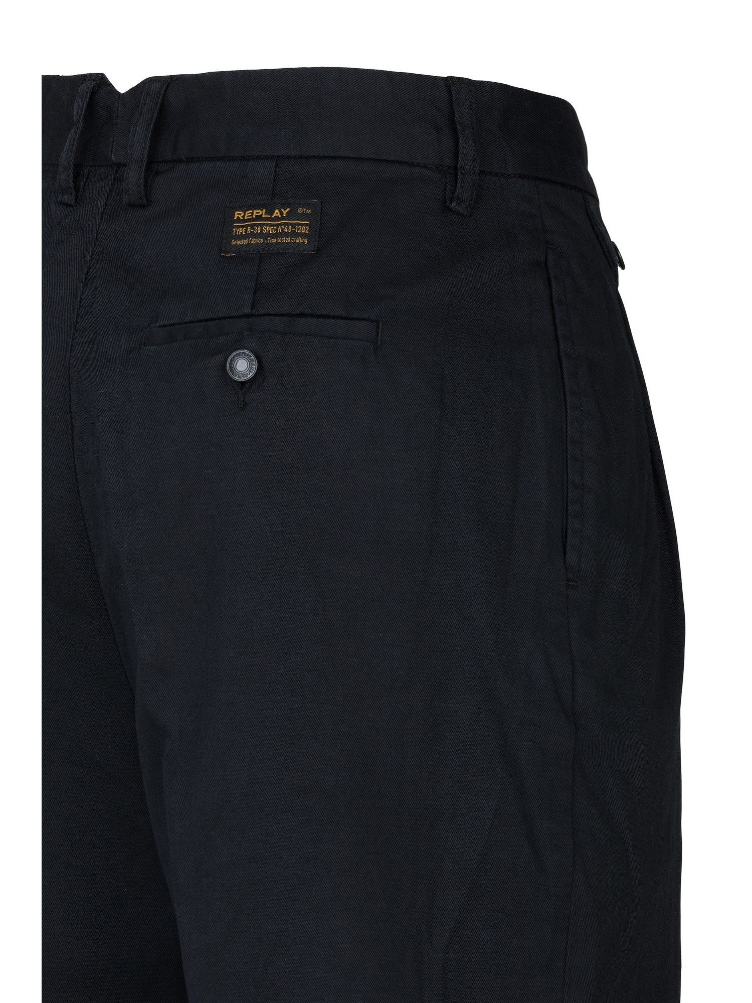 Replay Stoffhose Gerade geschnittene Leinenhose