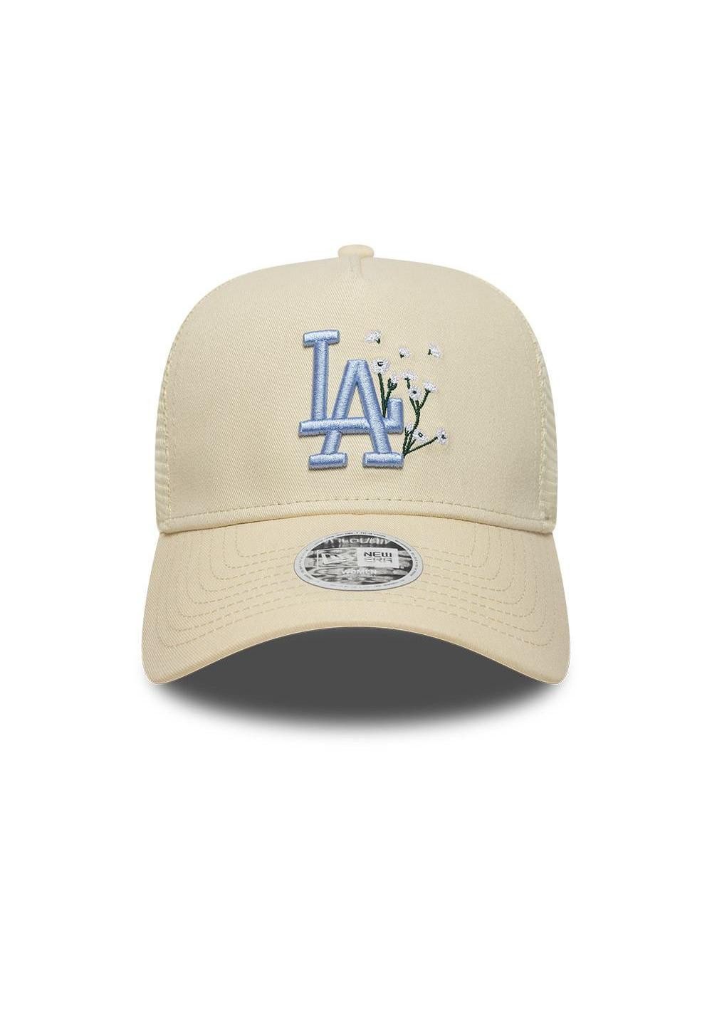 New Era Baseball Cap Los Angeles Dodgers New Era MLB Floral Women Trucker Cap Beige (1-St)