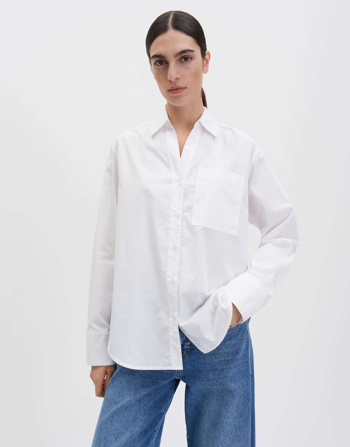 someday Hemdbluse ZAMILY Loose aus nachhaltigem Baumwoll Popelin weite Pass günstig online kaufen