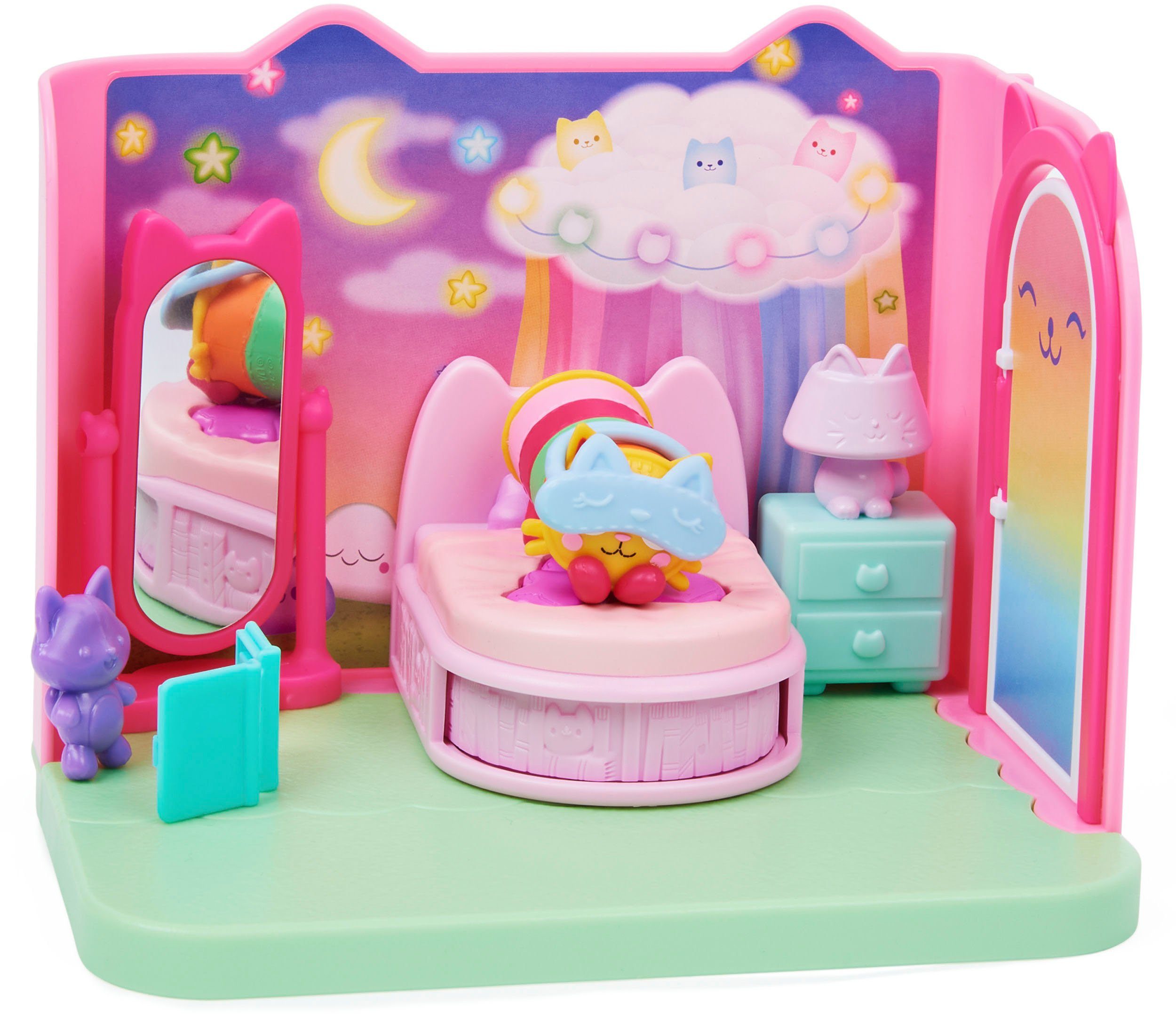Spin Master Spielwelt Gabby's Dollhouse – Deluxe Room – Pillow Cat's Schlafzimmer