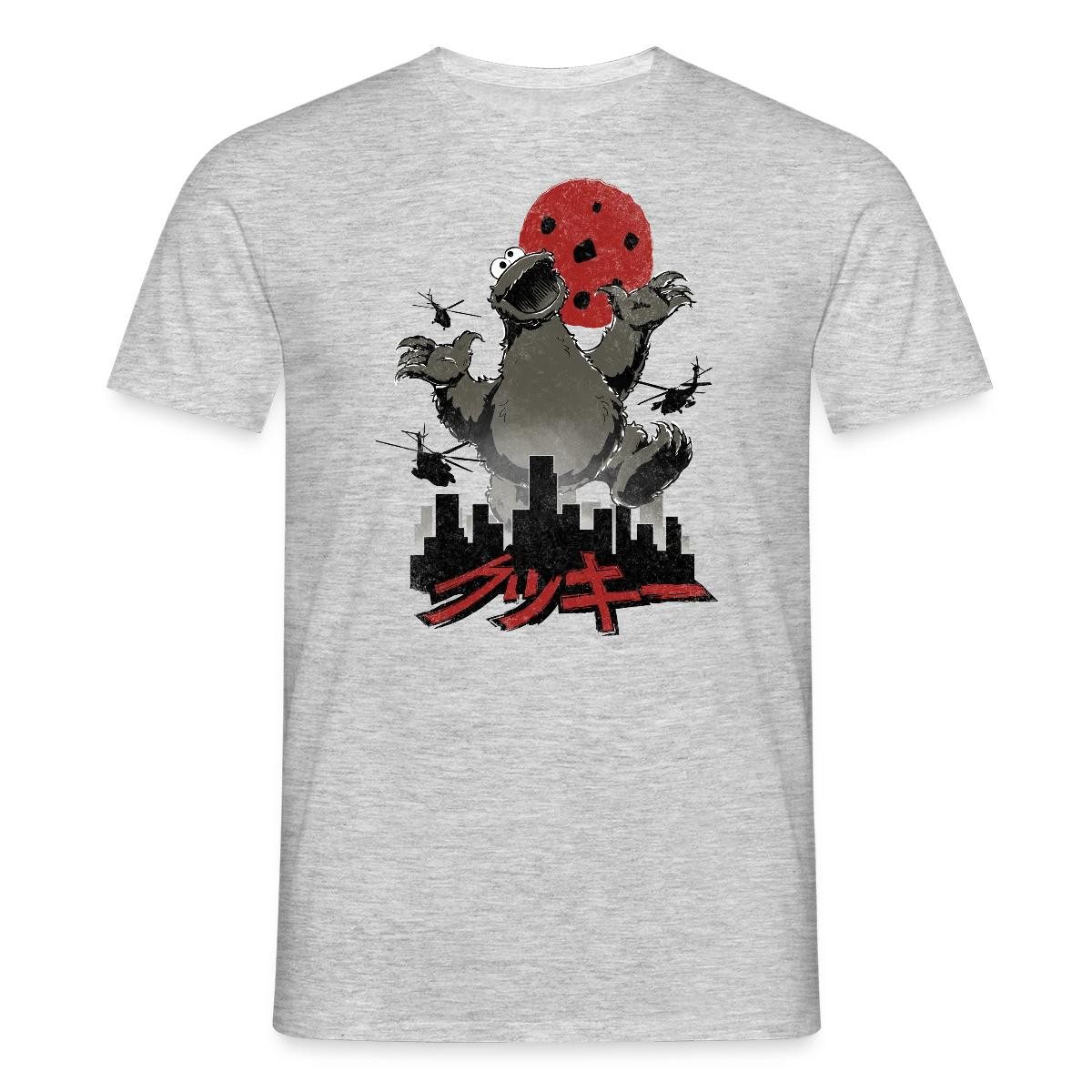 T-Shirt Sesamstraße Krümelmonster Cookiezilla Männer T-Shirt