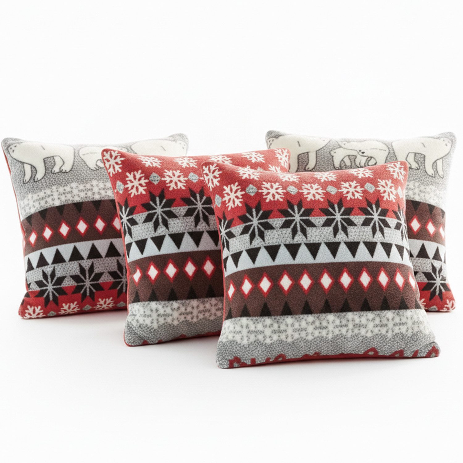 NYVI Dekokissen Dekokissen Kissenbezug CozyBear 40x40 cm für Weihnachten, S günstig online kaufen