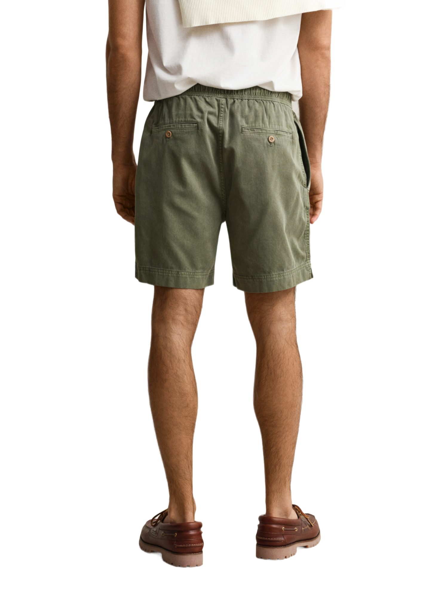 Gant Bermudas grün, Casual, Baumwolle, Unifarben, Regular Fit, Mittel