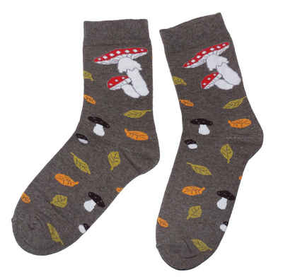 WERI SPEZIALS Strumpfhersteller GmbH Basicsocken Damen Socken >>Design Mix<< aus Baumwolle (1-Paar)