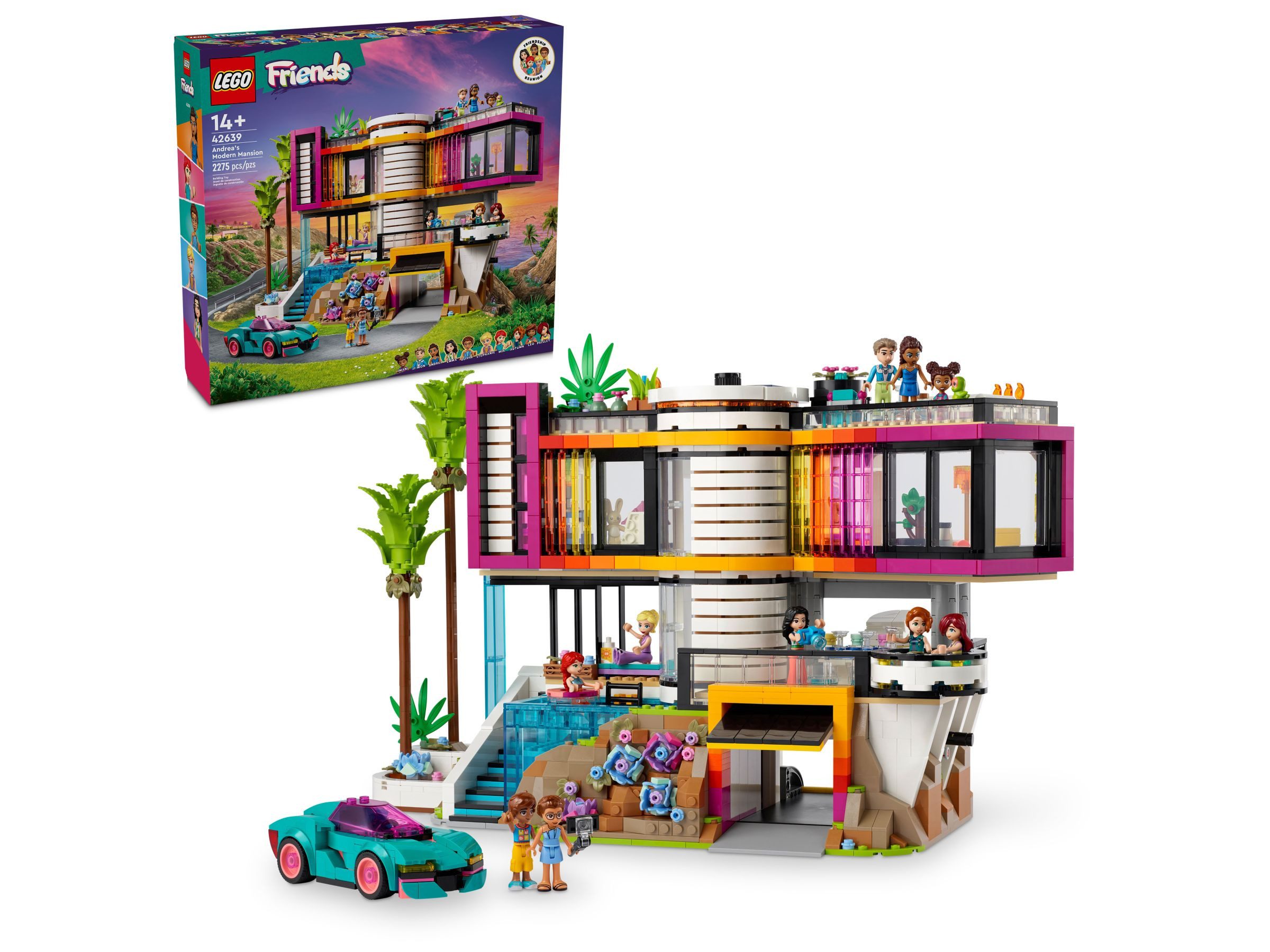 LEGO® Friends - Andreas moderne Villa (42639) Konstruktions-Spielset, (2275 St)