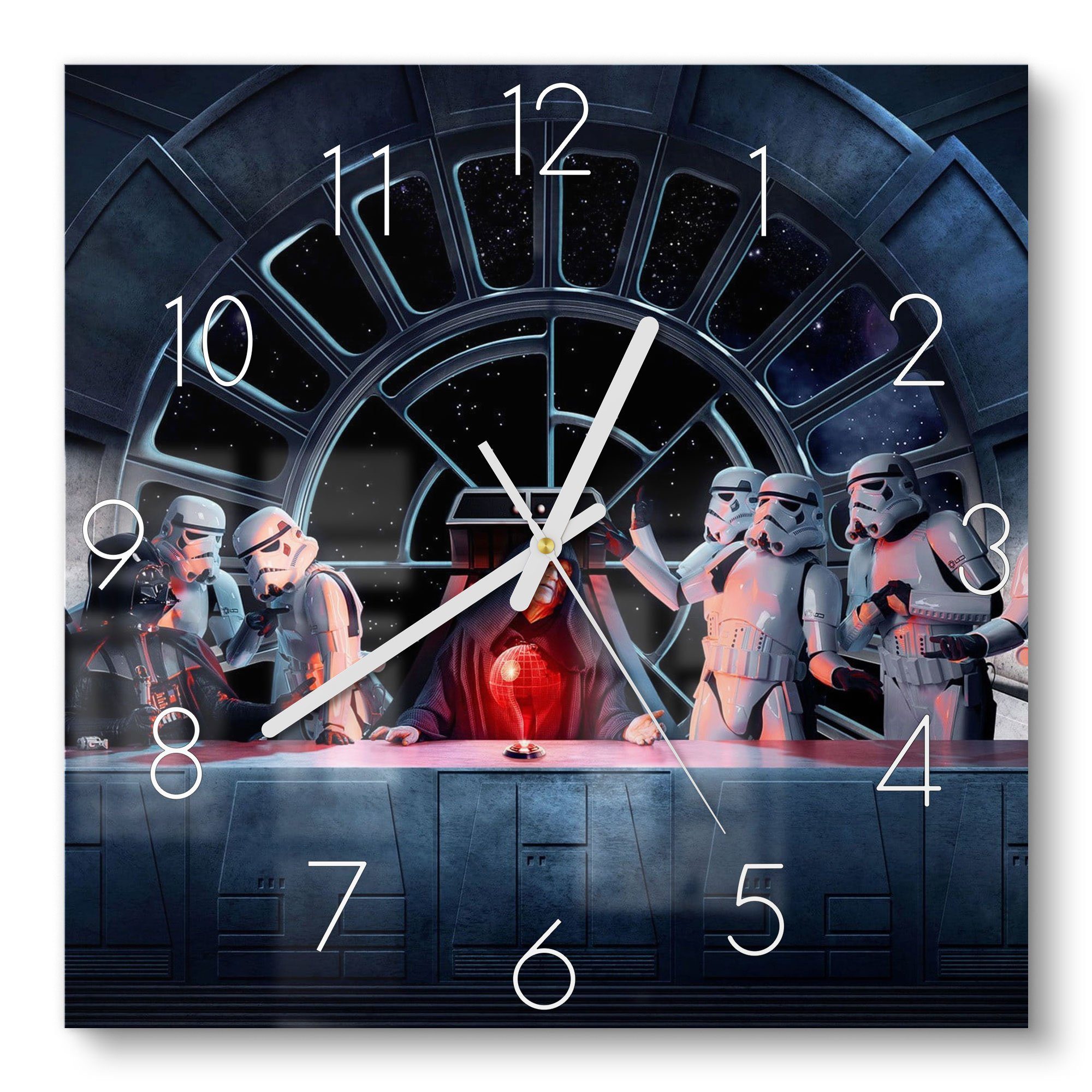 DEQORI Wanduhr 'Star Wars Abendmahl' (Glas günstig online kaufen