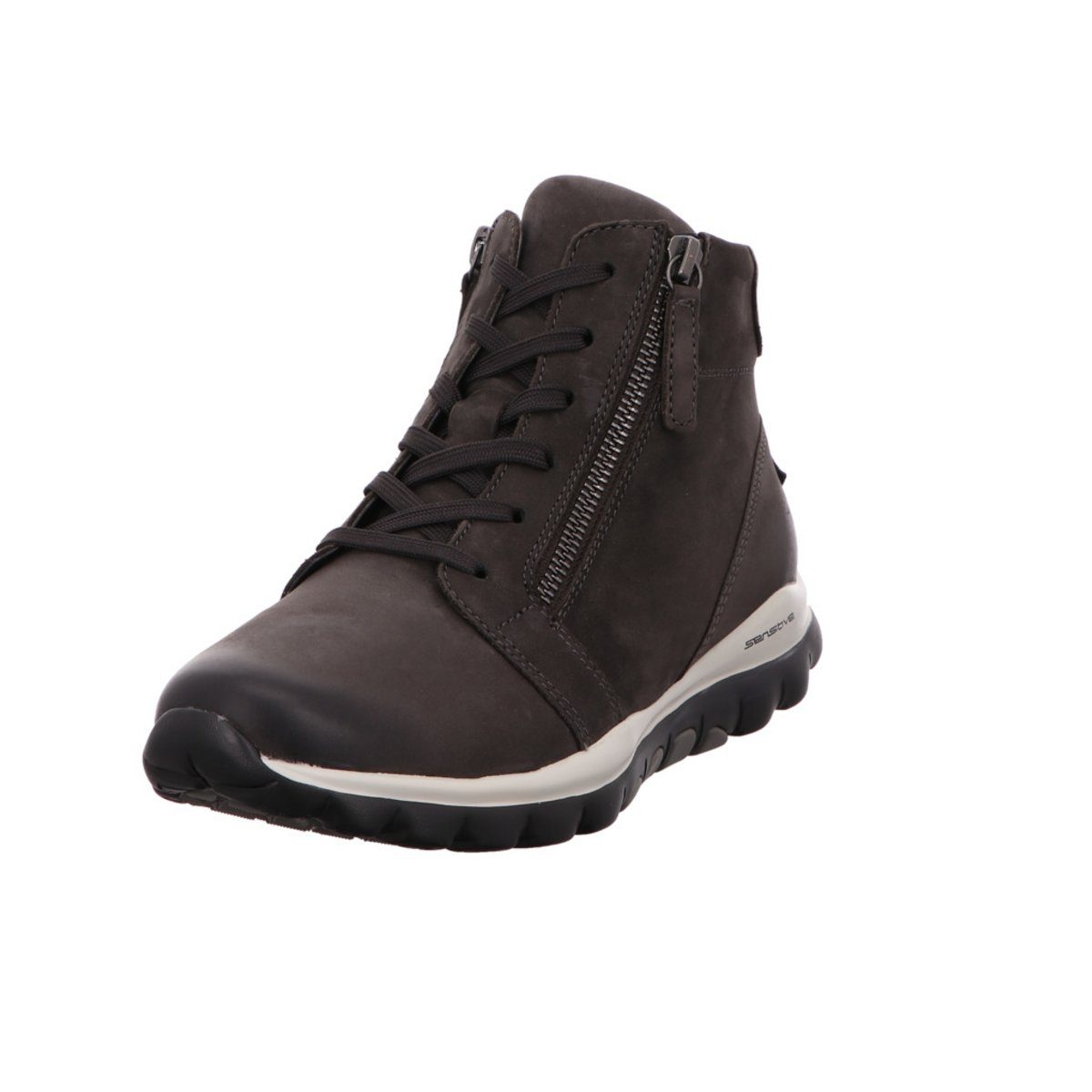 Schnür-Stiefeletten für Damen in grau Stiefelette