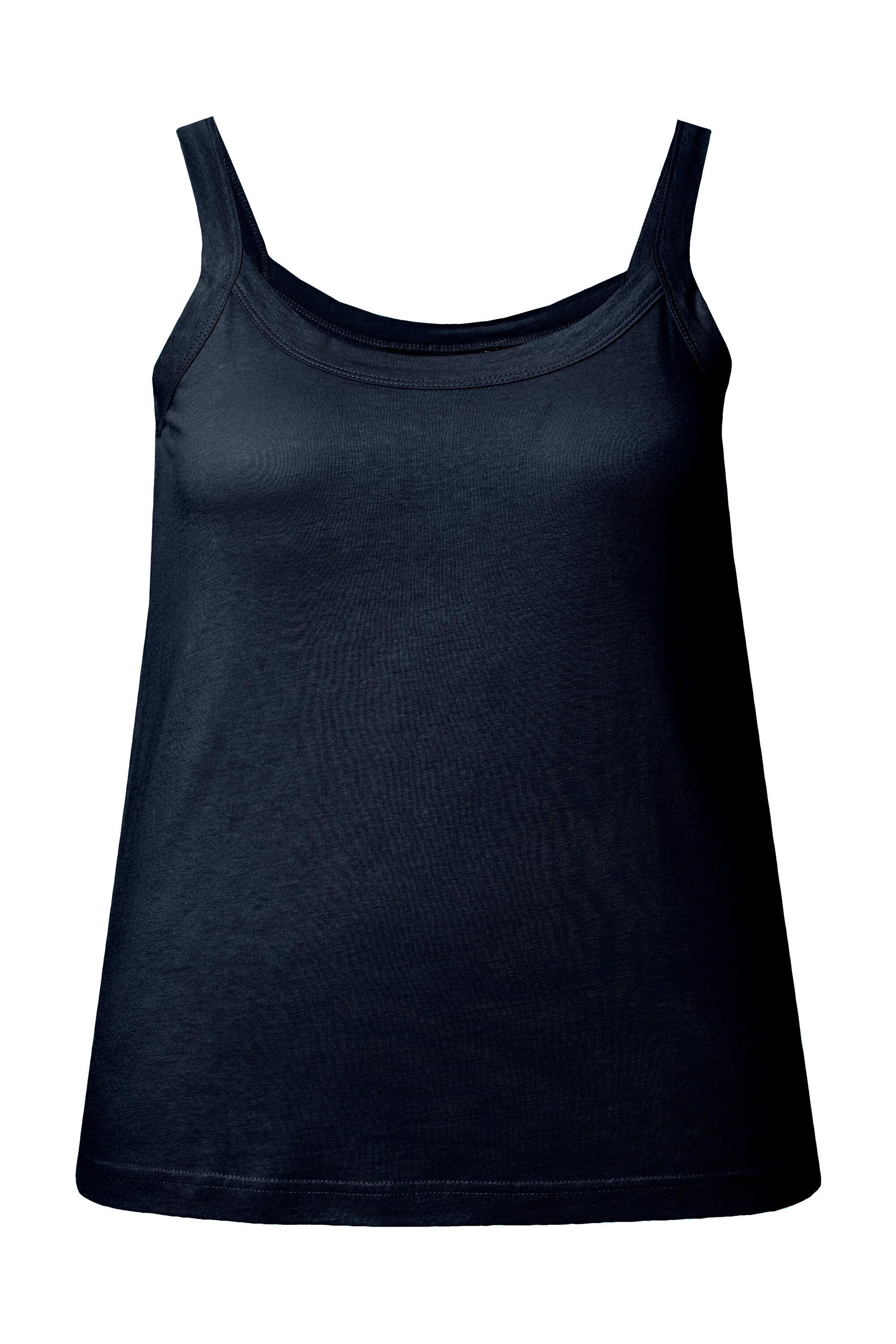 Ulla Popken Longtop Spaghettitop Rundhals Modalmix ärmellos günstig online kaufen