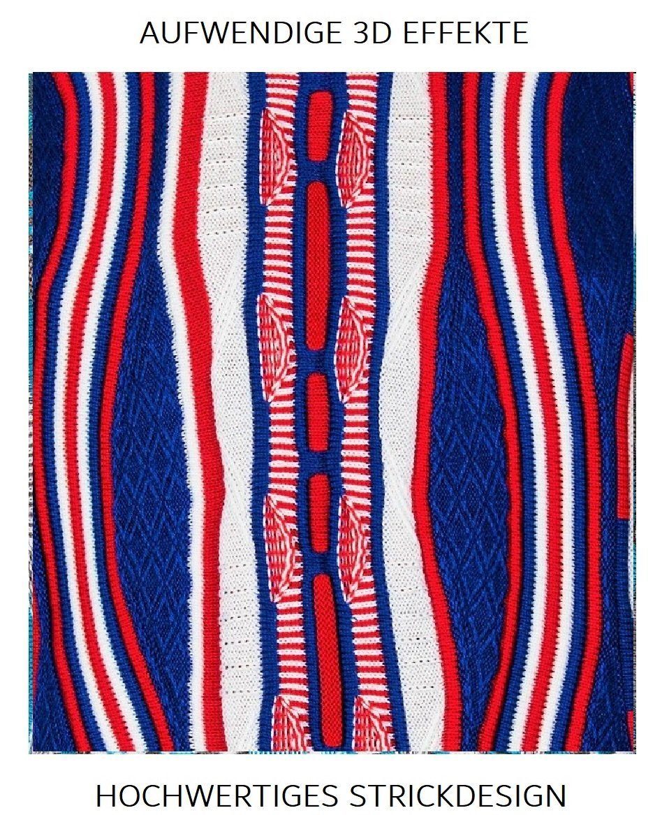 Cascallo Strickpullover Melvin - Gestrickter Luxus Designer Rundhals-Pullover Regular Fit (1-tlg) 3D Optik