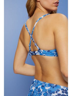 Esprit Triangel-Bikini-Top Recycelt: Wattiertes Triangel-Bikinitop mit Print