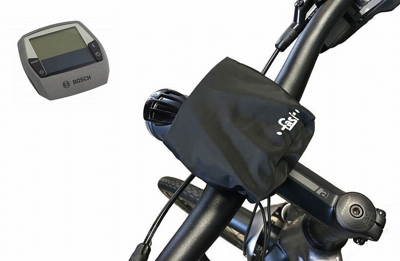 Fasi E Bike Display Schutz für Bosch Intuvia Fleece gefüttert schwarz E-Bike Akku