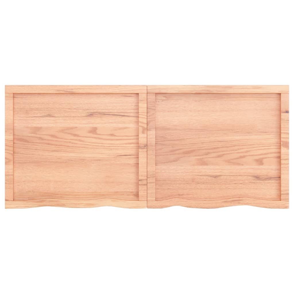 Behandelt Hellbraun 140x60x(2-4)cm furnicato Massivholz Eiche Tischplatte