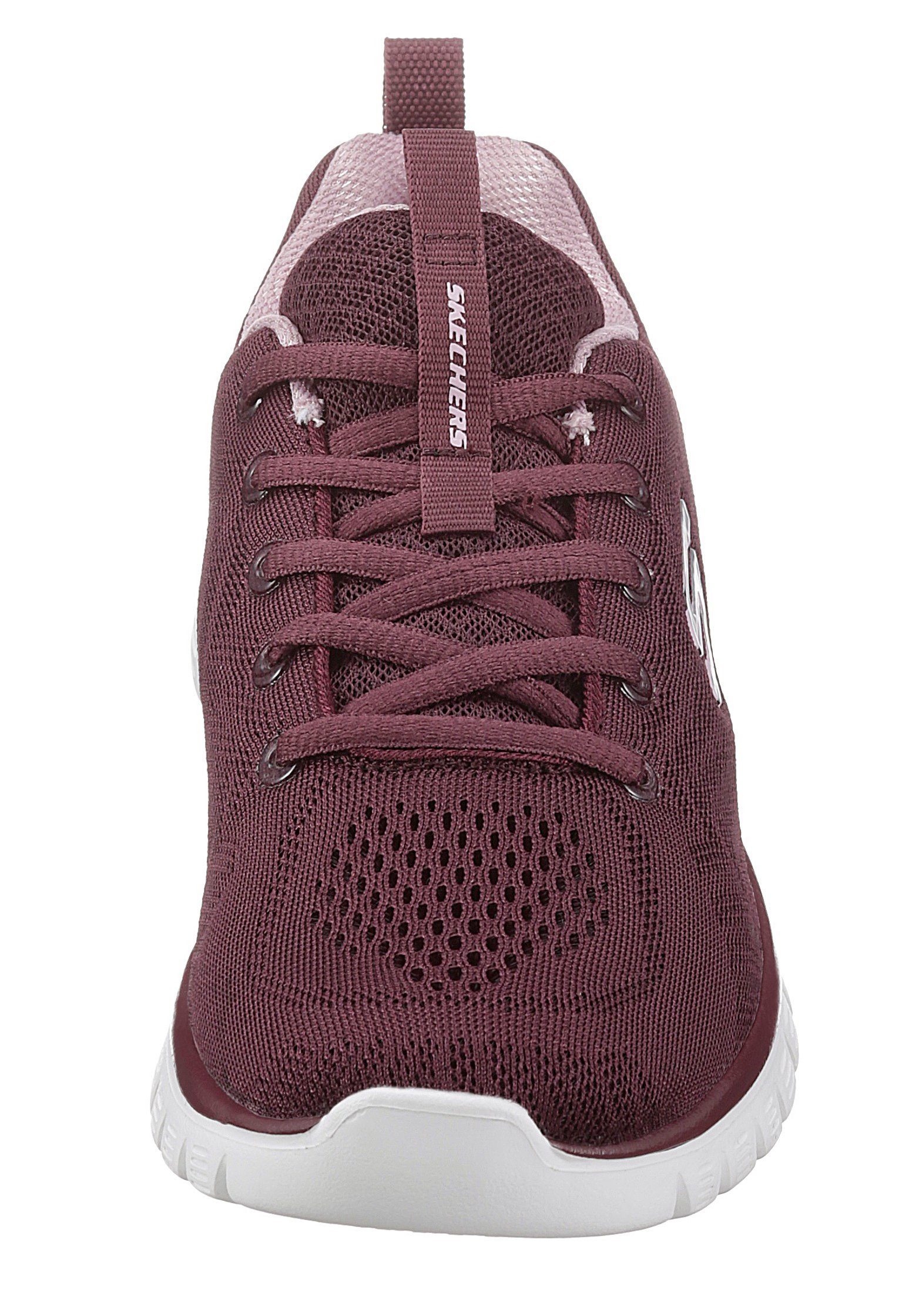 durch mit bordeaux Skechers Get Dämpfung Memory Foam Sneaker - Graceful Connected