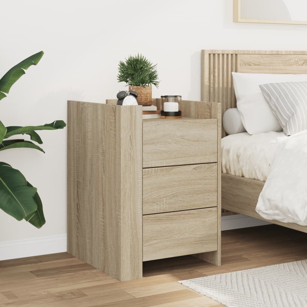 vidaXL Nachttisch Nachttisch Sonoma-Eiche 45x50x65 cm günstig online kaufen