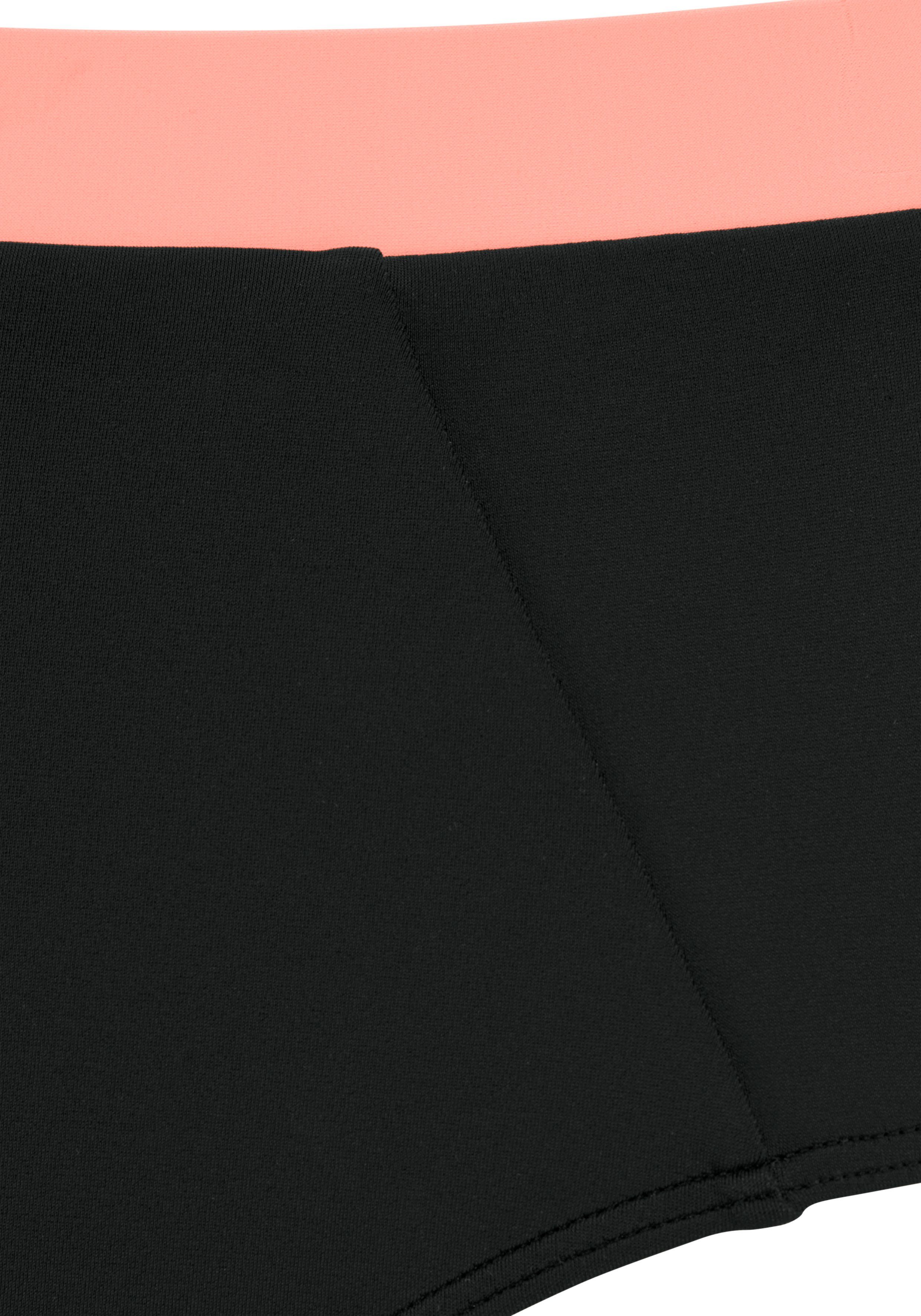 LASCANA ACTIVE Highwaist-Bikini-Hose Janni mit kontrastfarbigen Bündchen – Bild 4 von 5