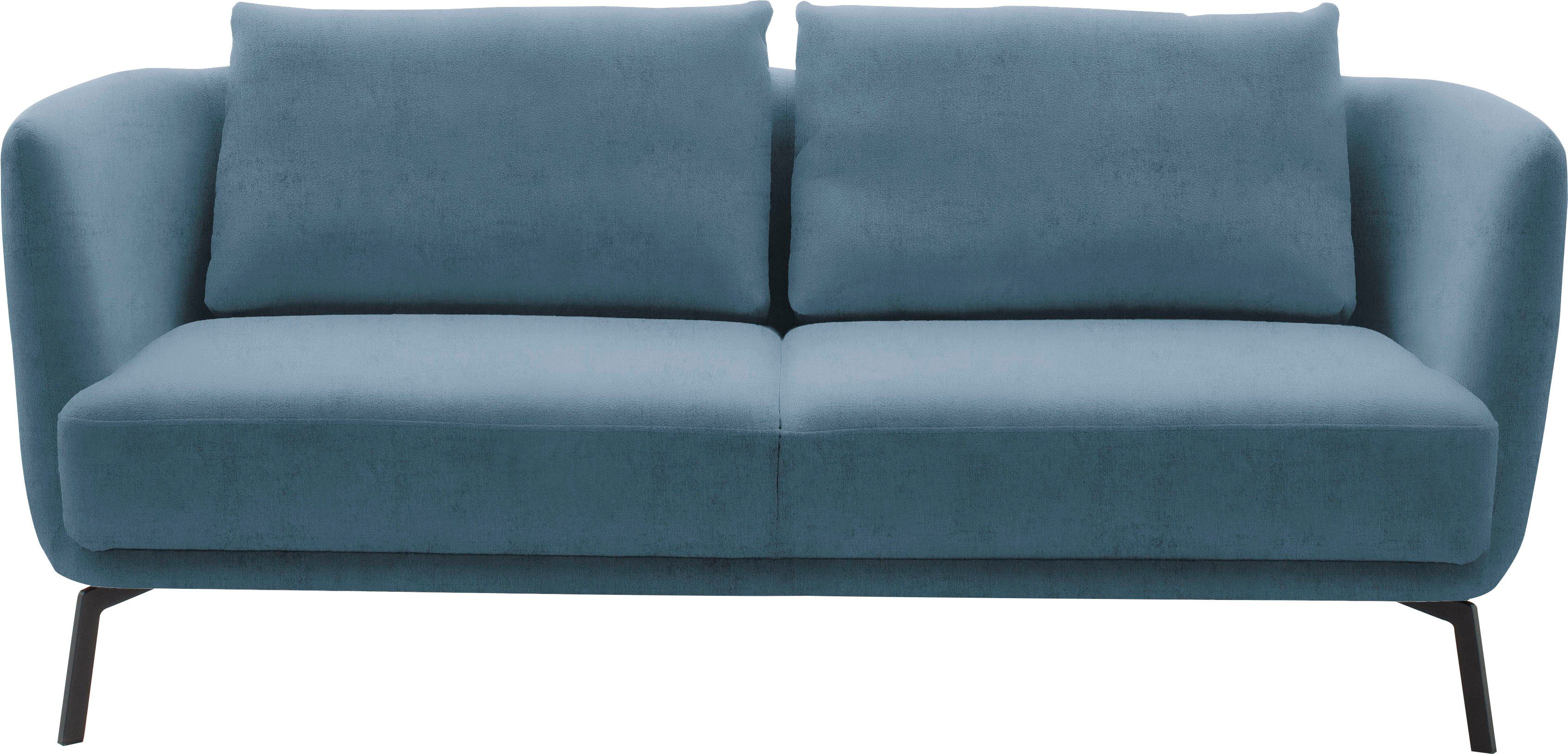 SCHÖNER WOHNEN-Kollektion 2,5-Sitzer Pearl, hochwertig und komfortabel, - 5 Jahre Hersteller-Garantie, auch in Bouclé, Maße (B/H/T): 190/71/91 cm, Füße Metall