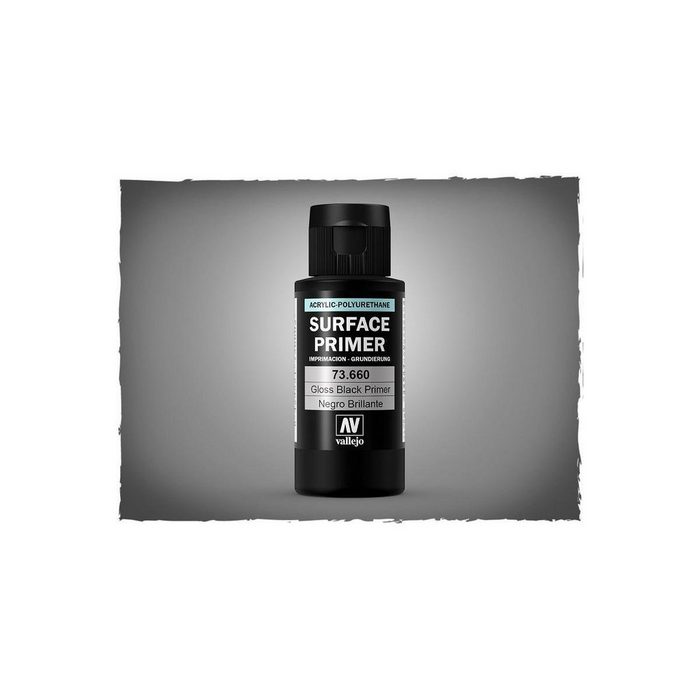 Vallejo Acrylfarbe VAL-77.660 - Grundierung - Gloss Black 32 ml