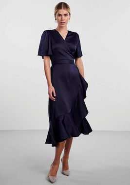 Y.A.S Wickelkleid YASTHEA 2/4 MIDI WRAP DRESS S. NOOS mit Volant