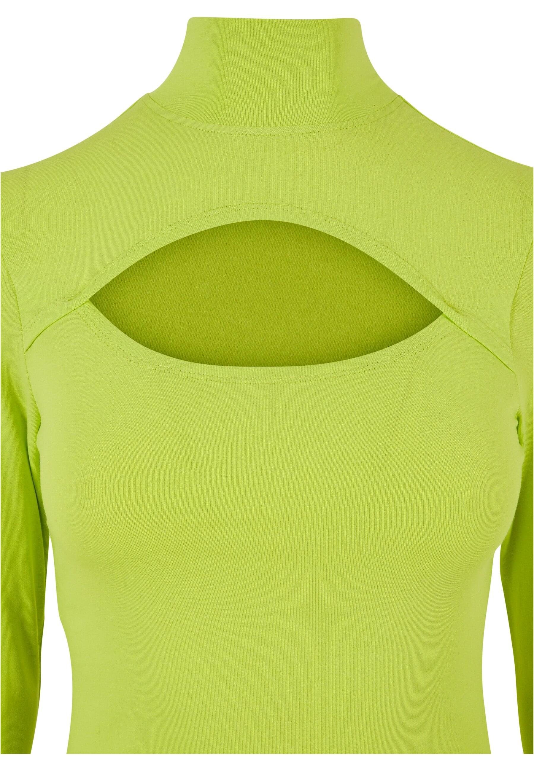 URBAN CLASSICS Langarmshirt Urban Classics Damen Ladies Cut-Out Turtleneck Longsleeve (1-tlg)