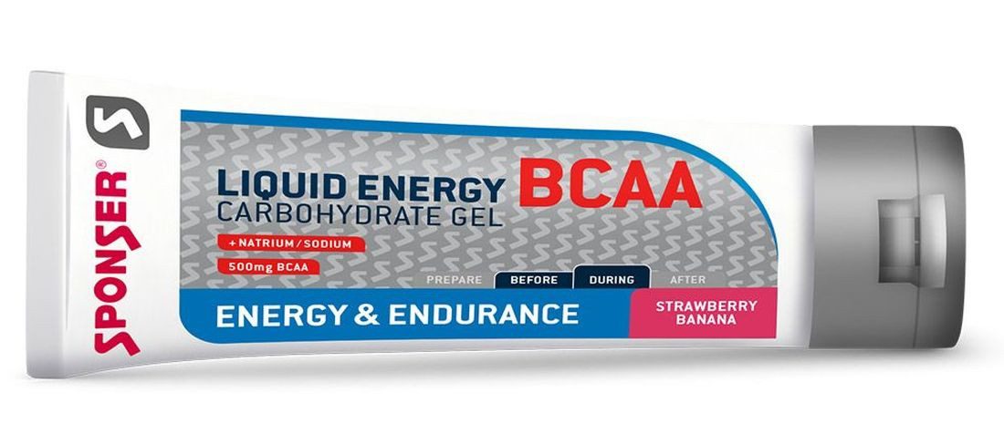 Sponser Sponser Liquid Energy BCAA Gel Strawberry-Banana 18x70g_Display Flüssig