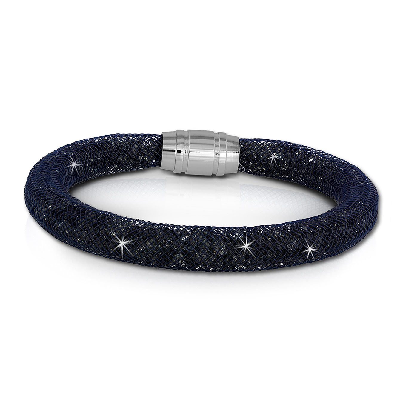 SilberDream Edelstahlarmband SilberDream Armband blau Farbe: Damenarmband mit Edelstahl-Verschluss, (Armband), schwarz, Arm-Schmuck blau grau